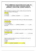 TEXAS COMMERCIAL RULES EXAM ACTUAL EXAM &vert; ALL QUESTIONS AND CORRECT ANSWERS &lpar;VERIFIED ANSWERS&rpar; &vert; LATEST EXAM &vert; ALREADY GRADED A&plus;