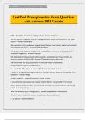 Certified Paraoptometric Exam Questions And Answers 2025 Update&period;