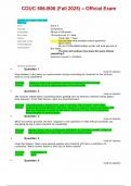  COUC 506-B06 &lpar;Fall 2025&rpar; &ndash; Official Exam  