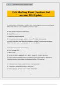 CMS MedSurg Exam Questions And Answers 2025 Update&period;
