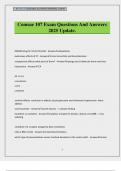 Comsae 107 Exam Questions And Answers 2025 Update&period;