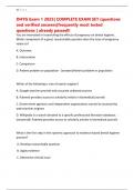 DHYG Exam 1 2025&vert; COMPLETE EXAM SET &lpar;questions and verified answers&rpar;frequently most tested questions &vert; already passed&excl;&excl;