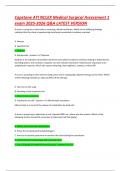 Capstone ATI NCLEX Medical Surgical Assessment 1 exam 2025-2026 Q&A LATEST VERSION