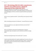 D311&colon; Microbiology WGU OA &lpar;2025&rpar; comprehensive questions and verified answers &lpar; detailed & elaborated&rpar; ACTUAL EXAM 2025 TEST&excl;&excl;