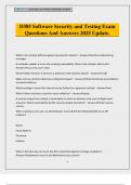 D385 Software Security and Testing Exam Questions And Answers 2025 Update&period;