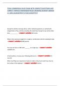 TEXAS COMMERCIAL RULES EXAM WITH COMPLETE QUESTIONS AND  CORRECT VERIFIED ANSWERS&lpar;DETAILED ANSWERS&rpar; ALREADY GRADED  A&plus; 100&percnt; GUARANTEED TO PASS CONCEPTS&excl;&excl;&excl;