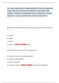 RTE 1401 ESSENTIALS OF RADIOGRAPHIC PHYSICS & IMAGING  FINAL PRACTICE EXAM WITH COMPLETE QUESTIONS AND  CORRECT VERIFIED ANSWERS&lpar;DETAILED ANSWERS&rpar; ALREADY  GRADED A&plus; 100&percnt; GUARANTEED TO PASS CONCEPTS&excl;&excl;&excl;
