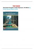 Test Bank for Real Estate Principles&colon; A Value Approach&comma; 7th Edition by David Ling and Wayne Archer