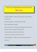EVOC Test Questions and Answers 100&percnt; Pass