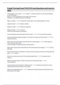 Family Nursing Exam 2 NSG222 Latest Questions and Answers 2025&period;