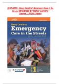 TEST BANK For Nancy Caroline&rsquo;s Emergency Care in the Streets&comma; 8th Edition by Nancy Caroline&comma; Verified Chapters 1 - 53&comma; Complete Newest Version