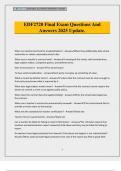 EDF2720 Final Exam Questions And Answers 2025 Update&period;