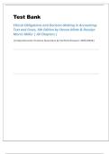 Test Bank &ndash; Ethical Obligations and Decision-Making in Accounting&colon; Text and Cases&comma; 6th Edition by Steven Mintz & Roselyn Morris Miller &vert; All Chapters &vert; Comprehensive Practice Questions & Verified Answers 2025&sol;2026
