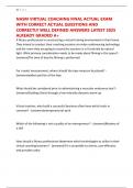 NASM VIRTUAL COACHING FINAL ACTUAL EXAM WITH CORRECT ACTUAL QUESTIONS AND CORRECTLY WELL DEFINED ANSWERS LATEST 2025 ALREADY GRADED A&plus;