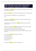 NUR 129 final exam Stone Questions and Complete Solutions Graded A&plus;