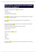 NUR 129 Ch&period; 6 Questions and Complete Solutions Graded A&plus;