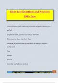 Fiber Test Questions and Answers 100&percnt; Pass
