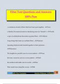 Fiber Test Questions and Answers 100&percnt; Pass