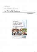 Test Bank for Advanced Pediatric Assessment 4th Edition&comma;by Ellen M&period; Chiocca&comma; All Chapters 