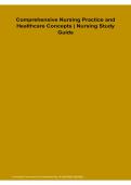  Comprehensive Nursing Practice and Healthcare Concepts Nursing Study Guide 2025&sol; 2026 &vert; 100&percnt; Verified with Correct Questions and Answers &vert; Complete Nursing Practice Review&comma; Healthcare Concepts&comma; Patient Care Principles&comma; Clinical Judgment&comma; Professional Nur