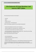 Fire Instructor II Exam Questions And Answers 2025 Update&period;