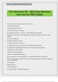 Fire Instructor III &ndash; Sdh Exam Questions And Answers 2025 Update&period;