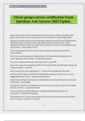 Fitour group exercise certification Exam Questions And Answers 2025 Update&period;