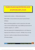 FSHN EXAM 4 QUESTIONS AND ANSWERS 100&percnt; PASS