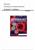 Test Bank for Microbiology for the Healthcare Professional 3rd Edition by Karin C&period; VanMeter&comma; All Chapters