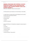 GENERAL STRUCTURAL PEST CONTROL 7A ACTUAL EXAM WITH CORRECT ACTUAL QUESTIONS AND CORRECTLY WELL DEFINED ANSWERS LATEST 2025 ALREADY GRADED A&plus;