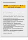 HESI Pharmacology Exit Exam Questions And Answers 2025 Update&period;
