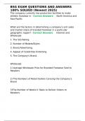 BSG EXAM QUESTIONS AND ANSWERS 100- SOLVED &lpar;Newest 2025&rpar;&period;