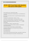 IICRC FSRT Exam Study Guide Questions And Answers 2025 Update&period;