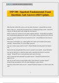 INP 100 - Inpatient Fundamentals Exam Questions And Answers 2025 Update&period;