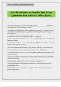 Live fire instructor Practice Test Exam Questions And Answers 2025 Update&period;