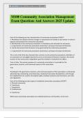 M100 Community Association Management Exam Questions And Answers 2025 Update&period;
