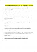 AALSO vocab and Answers Verified 100&percnt; Correct