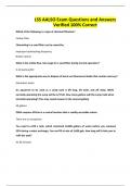 LSS AALSO Exam Questions and Answers Verified 100&percnt; Correc