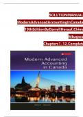 Solution manual for modern advanced accounting in canada 9th edition hilton murray