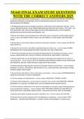 NU643 FINAL EXAM STUDY QUESTIONS WITH THE CORRECT ANSWERS 2025
