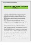 Missouri rcal Exam Questions And Answers 2025 Update&period;