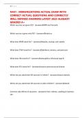 N441 &colon; IMMUNIZATIONS ACTUAL EXAM WITH CORRECT ACTUAL QUESTIONS AND CORRECTLY WELL DEFINED ANSWERS LATEST 2025 ALREADY GRADED A&plus;
