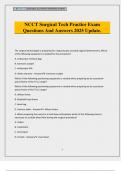 NCCT Surgical Tech Practice Exam Questions And Answers 2025 Update&period;