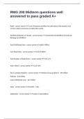 RMG 200 Midterm questions well answered to pass graded A&plus;