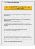 New Mexico MPJE Exam Questions And Answers 2025 Update&period;