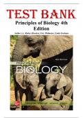 Test Bank for Principles of Biology&comma; 4th Edition by Robert Brooker&comma; Widmaier&comma; All Chapters 1-47