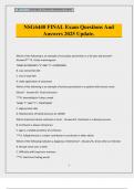 NSG6440 FINAL Exam Questions And Answers 2025 Update&period;