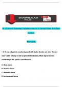 NR 546 Advanced Pharmacology Psychopharmacology for the Psychiatric-Mental Health Nurse  Practitioner  Midterm Exam  