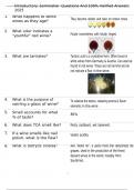 Introductory Sommelier Questions And 100&percnt; Verified Answers 2025