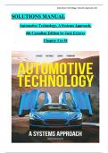 Solution Manual For Automotive Technology&comma; A Systems Approach&comma; 4th Canadian Edition by Erjavec chapter 1 -55
